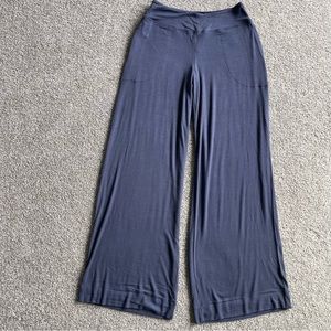 Athleta Well Rested Rib Sleep Wide Leg Pants Women’s Small Periwinkle Never Worn